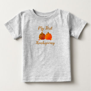 Camiseta de bebé de otoño/otoño/calabaza