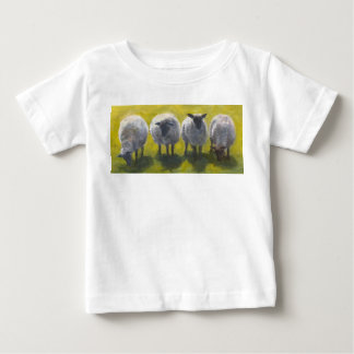 Camiseta de bebé de oveja pintada