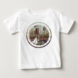 Camiseta de bebé de paisaje urbano