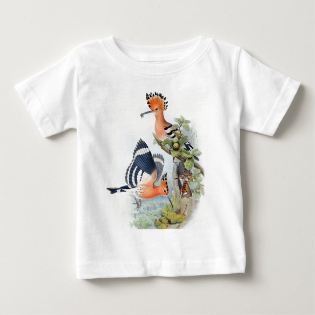 Camiseta de bebé de pájaros curados (Anverso)