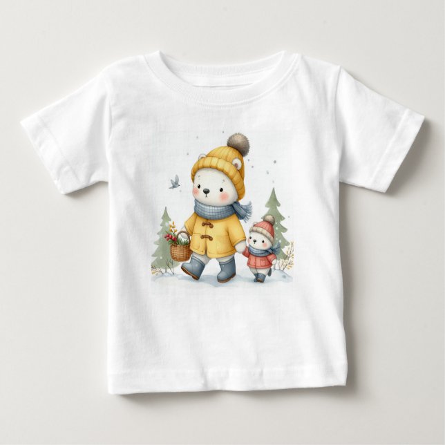 Camiseta De Bebé De Paseo Por El Bosque (Anverso)