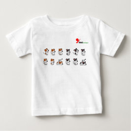 Camiseta de bebé de perro adorable