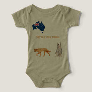 Camiseta de bebé de perro de ganado