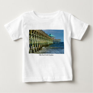 Camiseta de bebé de pesca de muelle