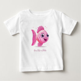 Camiseta de bebé de pez rosa