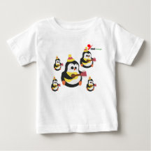 Camiseta de bebé de pingüino adorable
