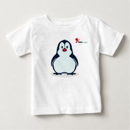 Camiseta de bebé de pingüino juguetón