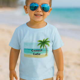 Camiseta de bebé de playa Coastal Cutie