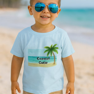 Camiseta de bebé de playa Coastal Cutie
