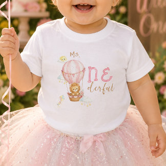 Camiseta de bebé de primer cumpleaños Onederful Ba