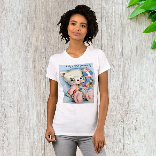 Camiseta de bebé de primer cumpleaños para mujeres (Subido por el creador)