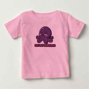 Camiseta de bebé de pulpo kawaii divertido somnoli