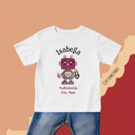 Camiseta de bebé de robot Fashionable