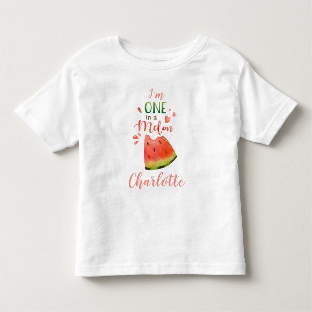 Camiseta de bebé de sandía Una camiseta de melón c (Anverso)