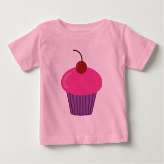 Camiseta de bebé de torta rosa