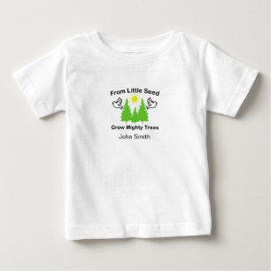 Camiseta De Bebé De una pequeña semilla crecen árboles poderosos, r