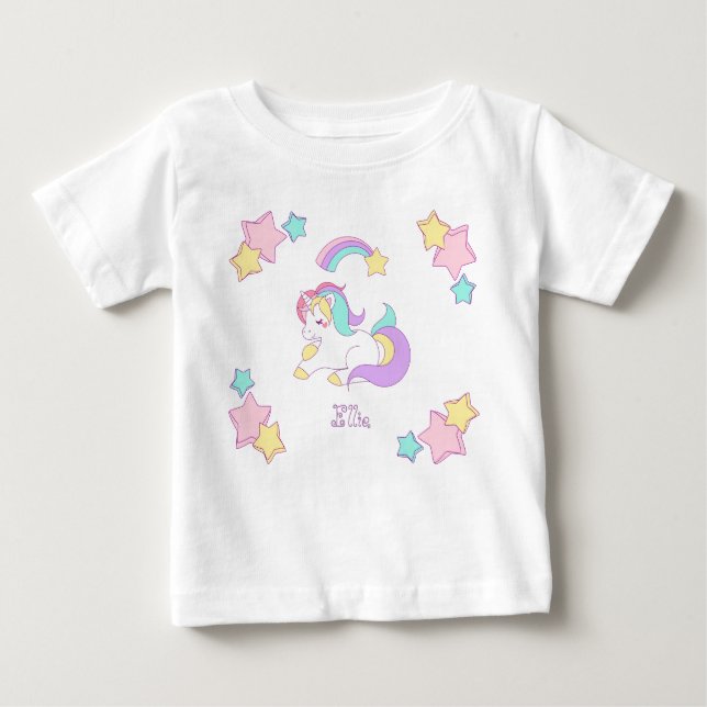 Camiseta de bebé de unicornio (Anverso)