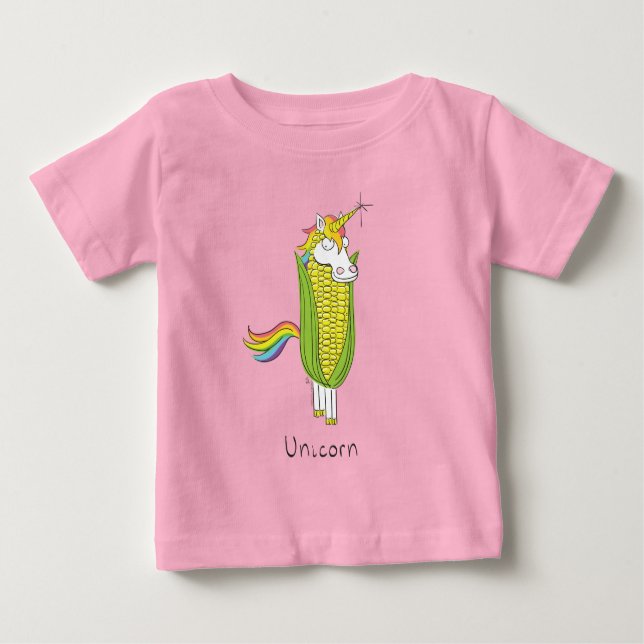 Camiseta de bebé de unicornio (Anverso)