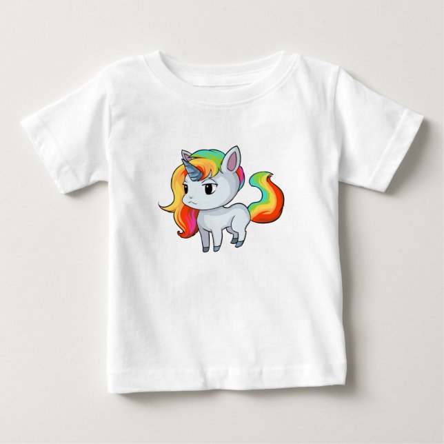Camiseta de bebé de unicornio (Anverso)