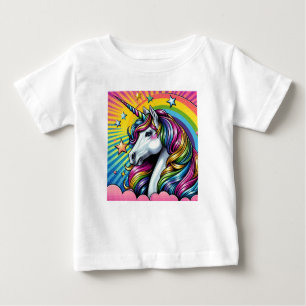 Camiseta de bebé de unicornio.