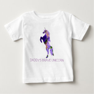 Camiseta de bebé de unicornio con valor