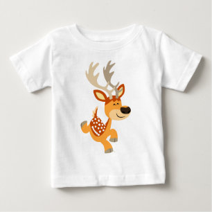 Camiseta de bebé de venado de peluche de Personali