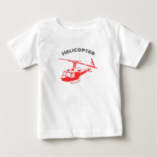 Camiseta De Bebé De Verano Con Helicóptero