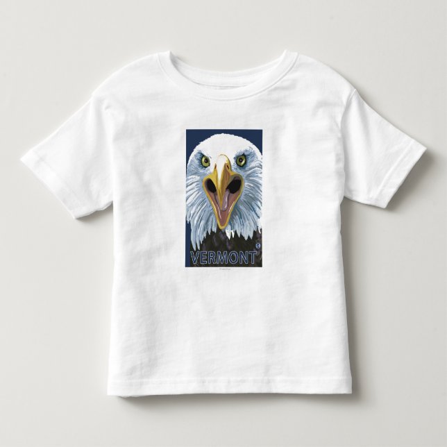 Camiseta De Bebé De VermontEagle cierre para arriba (Anverso)