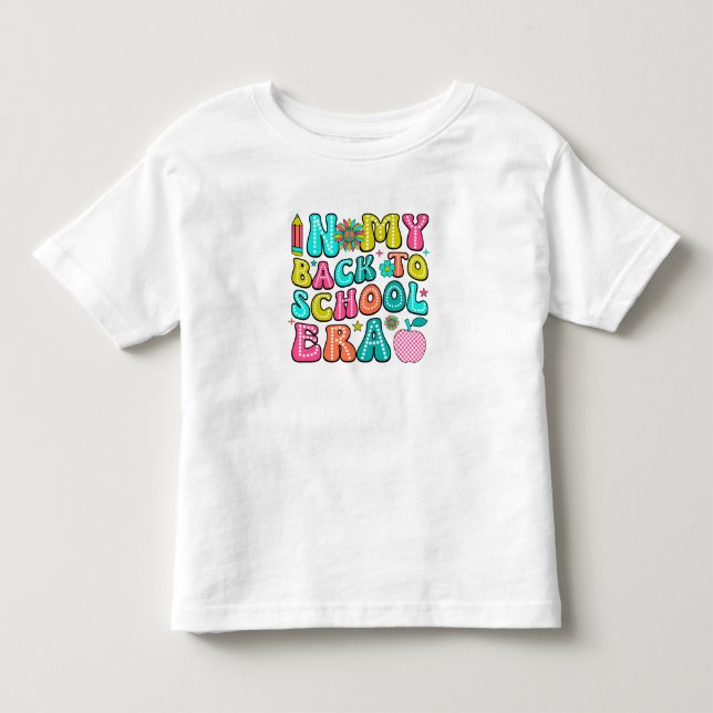 Camiseta De Bebé De vuelta a la era escolar (Anverso)