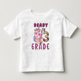 Camiseta De Bebé De Vuelta A La Escuela, 3º Grado
