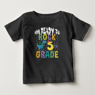 Camiseta De Bebé De vuelta a la escuela Estoy listo para rockear 5t