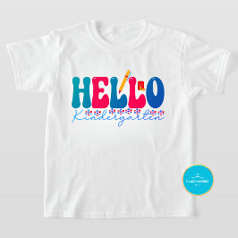 Camiseta De Bebé De vuelta a la escuela | Hola Kindergarten T-Shirt