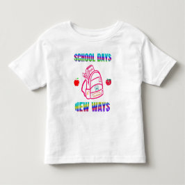 Camiseta De Bebé De vuelta a la escuela, los días escolares nuevas