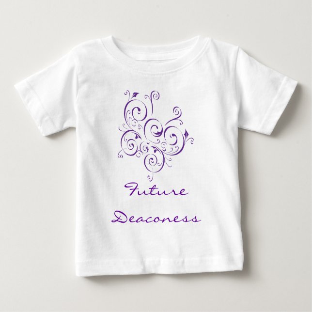 Camiseta De Bebé Deaconalidad del futuro del bebé (Anverso)