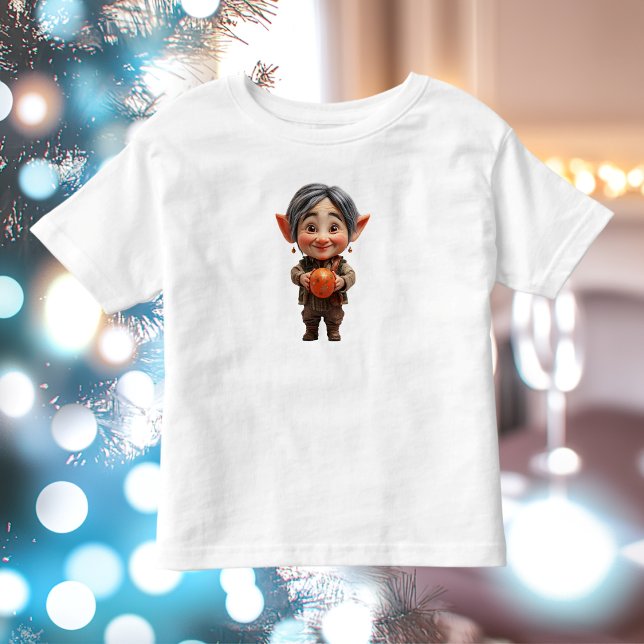 Camiseta De Bebé Dearie Navidades Elf Toddler's Tee (Subido por el creador)