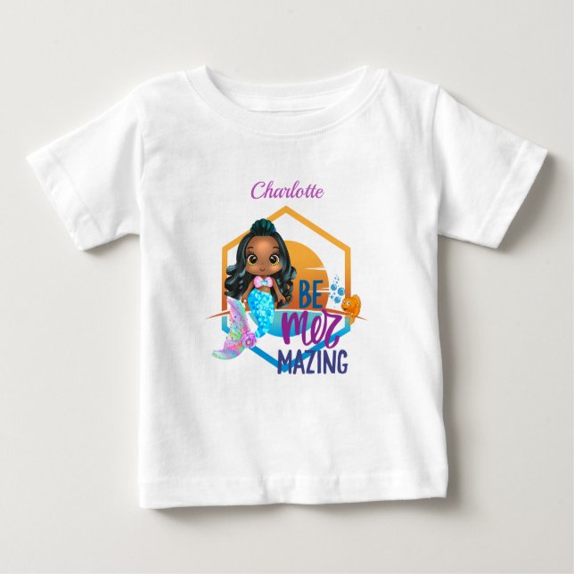 Camiseta De Bebé Debajo del mar, la sirena más maquiladora personal (Anverso)