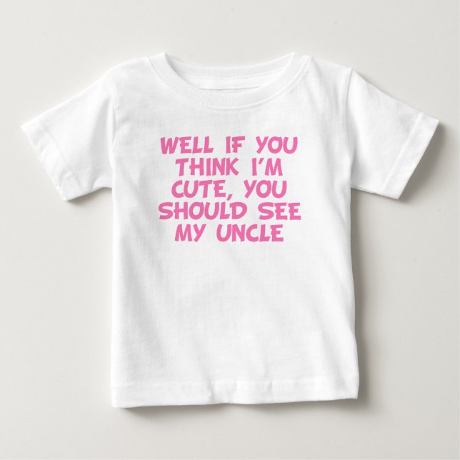 Camiseta De Bebé Deberías Ver A Mi Tío (Anverso)