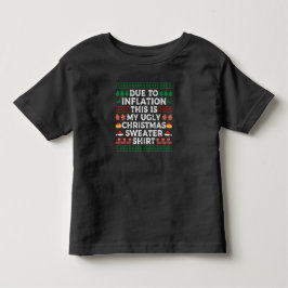 Camiseta De Bebé Debido a la inflación, estos son mis Navidades feo
