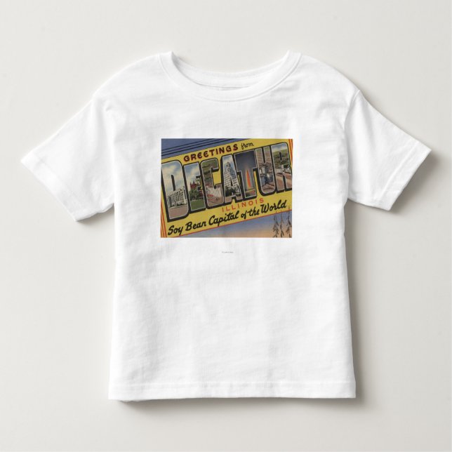 Camiseta De Bebé Decatur, Illinois (capital de la haba de la soja) (Anverso)