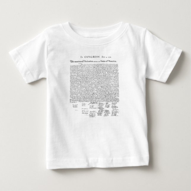 Camiseta De Bebé Declaración de Independencia (Anverso)