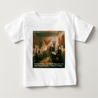 Camiseta De Bebé Declaración de Independencia y cita de Ben Frankli