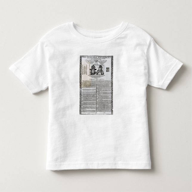 Camiseta De Bebé Declaración de la boda de Frederick V (Anverso)
