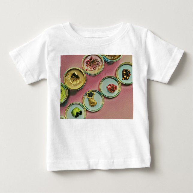 Camiseta De Bebé Decoración de helados (Anverso)