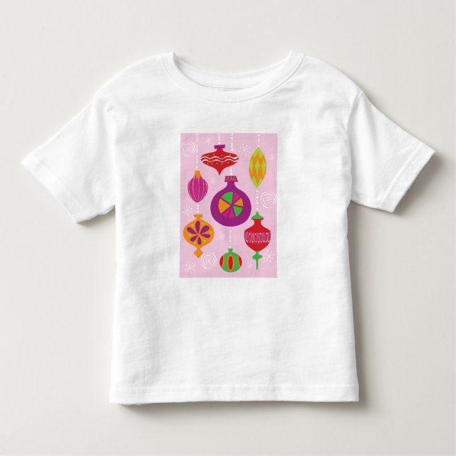 Camiseta De Bebé Decoración numerosa del navidad ilustrada en diffe (Anverso)