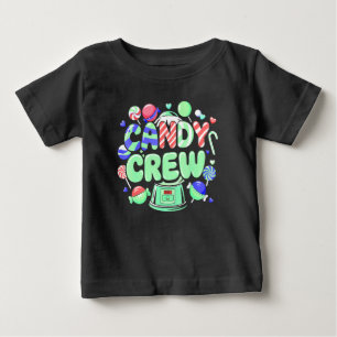 Camiseta De Bebé Decoraciones Dulces de Candy Land Candy Crew Sweet