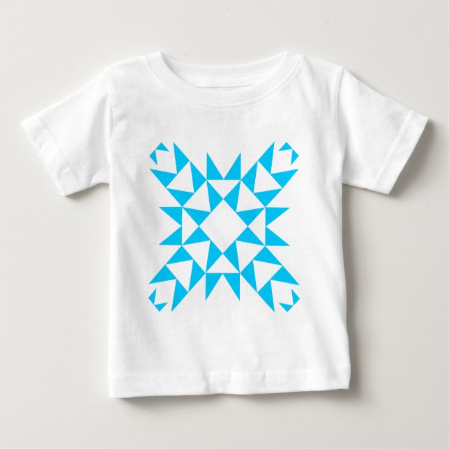 Camiseta De Bebé Decorativo 01 - Azul cielo (Anverso)