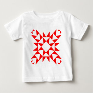 Camiseta De Bebé Decorativo 01 - Rojo