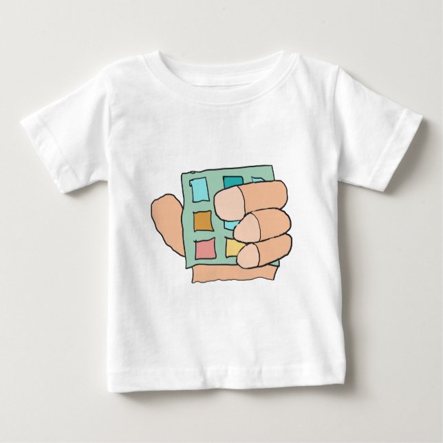 Camiseta De Bebé Dedo de grasa (Anverso)
