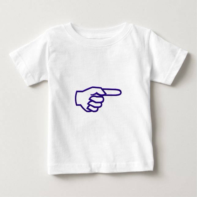 Camiseta De Bebé Dedo puntal (Anverso)