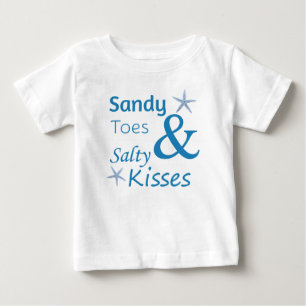 Camiseta De Bebé Dedos del pie de Sandy y cita salada de la vida de
